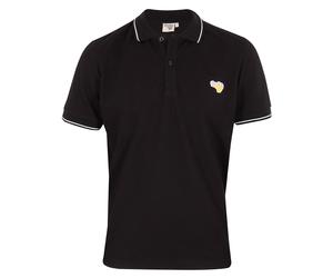 Gola Freizeit-Polo Logo Print (100% Baumwolle) schwarz Herren, Größe S