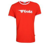 Gola Freizeit-Tshirt Logo Classics Print Ringer (Baumwolle) rot Herren, Größe M