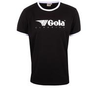 Gola Freizeit-Tshirt Logo Classics Print Ringer (Baumwolle) schwarz Herren, Größe L