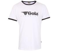 Gola Freizeit-Tshirt Logo Classics Print Ringer (Baumwolle) weiss Herren, Größe S