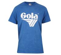 Gola Freizeit-Tshirt Logo Print Washed (Baumwolle) blau Herren, Größe M