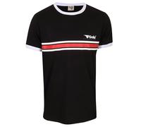 Gola Freizeit-Tshirt Stripe Logo (100% Baumwolle) schwarz Herren, Größe M