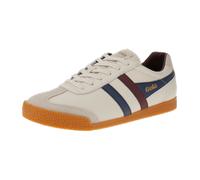 Gola - Harrier Leather - Sneaker, Gr. 46 UK 12, grau (OffWhite/Navy/Burgundy)