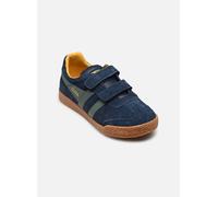 Gola Sneaker Harrier 2025 (Wildleder,Klettverschluss) navyblau/grau/sonnengelb Kinder, Größe Euro (US) 35 (3,5)