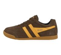 Gola Sneaker Harrier Suede-Leder 2025 kaffeebraun/sonnengelb/navyblau Herren Größe Euro 43 (US 10)