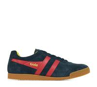 Gola Sneaker Harrier Suede-Leder Navyblau/Rot/Gelb Herren Größe 43 (US 10)