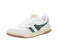 Gola Damen Sneaker Hawk – Weiß/Dunkelgrün/Gold – Größe 9