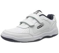 Gola Herren Ama202 Belmont Echtes Leder Klettverschluss Turnschuhe Weiß Klettverschluss EU 43