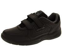 Gola Herren Ama202 Belmont Echtes Leder Klettverschluss Weit Sitzende EE Schuhe Turnschuhe Schwarz EU 43