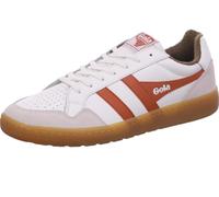 Gola Herren Eagle '86 Sneaker, Weiß/Moody Orange/Khaki/Gum, 45 EU
