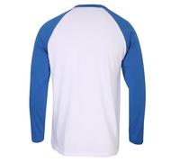 Gola Long Sleeve Raglan with Front Screen Print - Blue Langarmshirt weiß blau in M