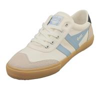 Gola Modische Badminton-Sneaker für Damen, Off White/Air/Navy/Gum, 40 EU