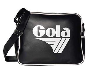 Gola Redford CUB901 Unisex - Erwachsene Henkeltaschen, Schwarz (Black/White), 36x27x12 cm (B x H x T)