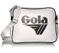 Gola Redford CUB901 Unisex - Erwachsene Henkeltaschen, Weiss (White/Black), 36x27x12 cm (B x H x T)