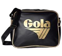 Gola Redford CUB901 Unisex-Erwachsene Schultertaschen 36x27x12 cm (B x H x T), Schwarz (Black/Gold)