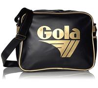 Gola Redford CUB901 Unisex-Erwachsene Schultertaschen 36x27x12 cm (B x H x T), Schwarz (Black/Gold)