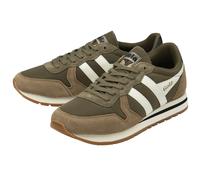Gola Daytona Chute CMB363 modische Herren-Sneaker, Khaki/Tabak/Weiß, Standard-Passform, Khaki Tobacco White, 42 2/3 EU