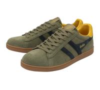 Gola Sneaker Equipe II Suede-Leder 2024 khakigrün/navyblau/gelb Herren, Größe Euro (US) 42 (9)