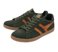 Gola Sneaker Equipe II Suede-Leder 2025 khakigrün/orange/schwarz Herren, Größe Euro (US) 45 (12)