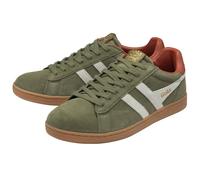 Gola Sneaker Equipe II Suede-Leder 2025 khakigrün/weiss/rostrot Herren, Größe Euro (US) 44 (11)