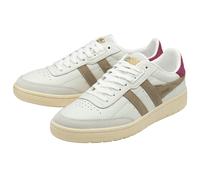 Gola Sneaker Falcon Leder 2025 weiss/braun/kirschrot Damen, Größe Euro (US) 42 (10)