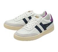Gola Sneaker Falcon Leder 2024 weiss/navyblau/violett Damen, Größe Euro (US) 37 (6)