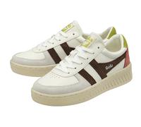 Gola Sneaker Grandslam Trident Weiß/Dunkelbraun/Moosgrün Damen Größe 38