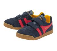 Gola Sneaker Harrier 2025 (Wildleder,Klettverschluss) navyblau/rot/sonnengelb Kinder, Größe Euro (US) 31 (13)