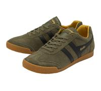 Gola Sneaker Harrier Suede-Leder 2024 khakigrün/schwarz/gelb Herren, Größe Euro (US) 44 (11)