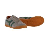 Gola Sneaker Harrier Suede-Leder hellgrau/dunkelgrün/orange Herren, Größe Euro (US) 45 (12)