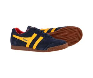 Gola Sneaker Harrier Suede-Leder navyblau/gelb/rot Herren, Größe Euro (US) 48 (15)