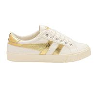 Gola Tennis Mark Cox Damen-Sneaker, Korallenrot, Cremefarben/Gold, 38 EU