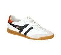 Gola Herren-Sneaker Torpedo Leather – Leder, Weiß/Schwarz/Moody Orange (WX) 7
