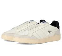 Gola Herren Sneaker Eagle – klassischer Ledersneaker Weiß (Off White/Black), Gr. 42