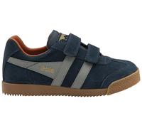 Gola Unisex-Kinder Harrier Strap Sneaker, Marineblau/Zement/Moody Orange, 36 EU