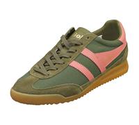 Gola Unisex Tornado Sneaker, Military Green/Coral Pink, 42 EU