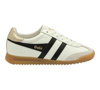 Gola Unisex Torpedo Leather Sneaker, Off White/Black/Gold, 39 EU