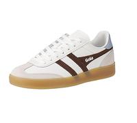 Gola Sneaker Viper Leather Damen Weiß/Dunkelbraun Air/Gum Größe 42