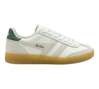 Gola Viper Damen-Sneaker aus Leder, Weiß/Evergreen/Gum, 41 EU