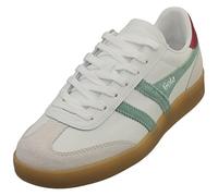 Gola Viper Damen-Sneaker aus Leder, Wht Green Mist Cerise Gum, 8 UK