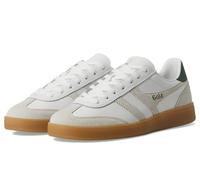 Gola Viper Damen-Sneaker aus Leder, Weiß/Evergreen/Gum, 40 EU