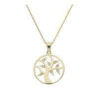 Gold 333/000 Anhänger Damen 8 Karat Lebensbaum Zirkonia JL45-02-0127 JuwelmaLux