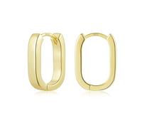 Gold Creolen Damen, Kleine Geometrische Ohrringe Hypoallergen Kleine Eckig Creolen Leichte Quadratische Huggie Ohrringe Mädchen