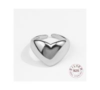 (Gold) Echte 925 Sterling Silber Ringe für Frauen öffnen Vintage Hochzeitsschmuck groß verstellbar Antik