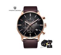 (Gold Schwarz) 2023 Neue Luxusuhren der Marke PAGANI DESIGN für Männer Automatische Datumsuhr Wasserdichter