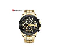 (Gold schwarz) Curren Luxus Marke Edelstahl Sport Uhr Männer Chronograph Armbanduhren Mode