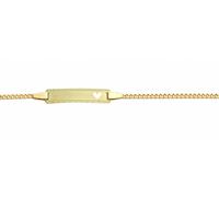 Goldarmband ADELIA´S "Damen Goldschmuck 585 Gold Flach Panzer Armband 14 cm", gold, Armbänder, Damen, 14, Gold, Goldarmband, 585 Gold Goldschmuck für Damen (91894815-0) gold
