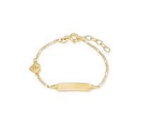 amor - Identarmband für Mädchen, Gold 375 | Engel/Herz Armbänder & Armreife Weiss Damen