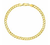 Goldarmband CURB Panzerarmband aus Gelbgold 585, Breite 4,5 mm variante 22 cm