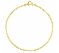 Goldarmband Curb Panzerkette aus 585 Gelbgold - 1,8 mm variante 18 cm